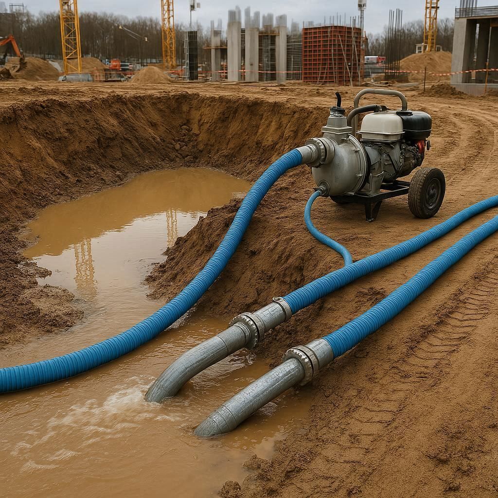 Водопонижение и осушение котлована в Реутове