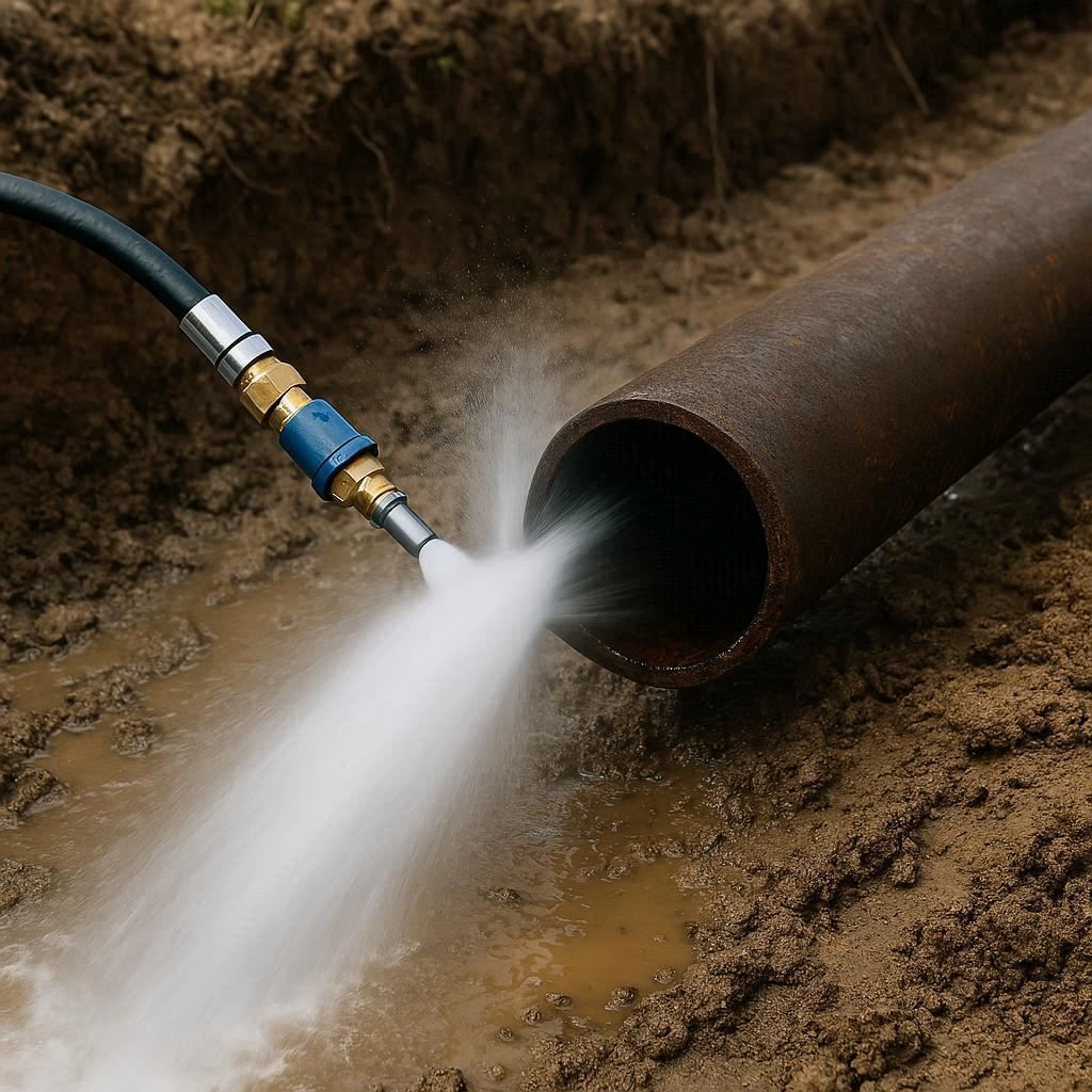 Гидродинамическая прочистка водопроводных труб в Реутове