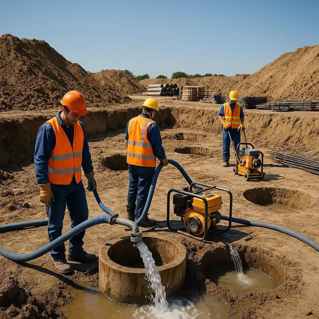Глубинное водопонижение скважинами в Реутове